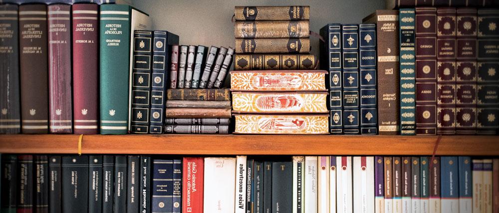 Shelf full of law books